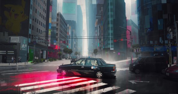 The Tokyo Street Taxi 4k