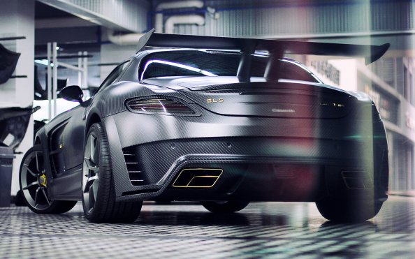 Mansory Mercedes Benz SLS C63 AMG Back View