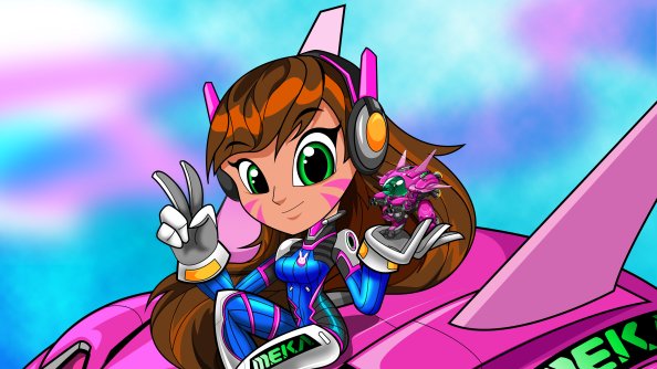 Dva Overwatch Illustration