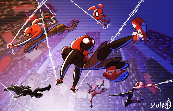 Spider Verse Cartoon Art