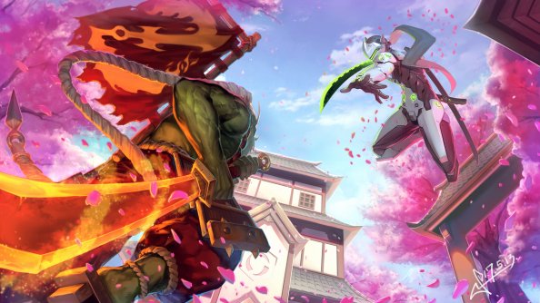 Genji Overwatch Sakura Samurai