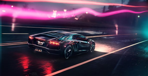Neon Demon Lamborghini