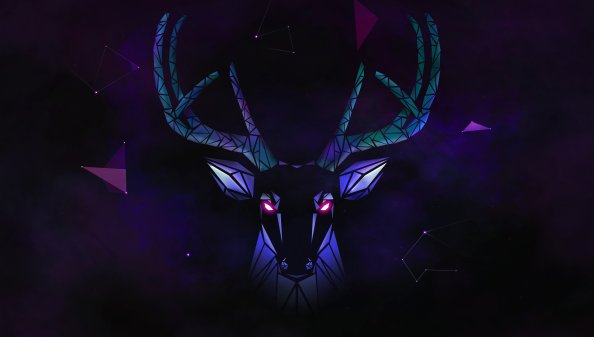 Deer Digital Art 4k