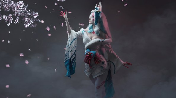 League Of Legends Spirit Blossom Ahri Cospay 5k
