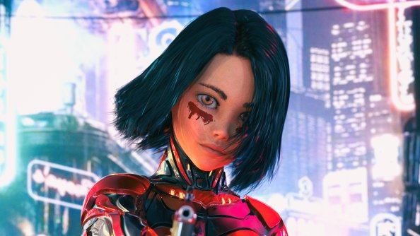 Alita Battle Angel Render Art
