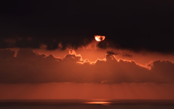 Sky Cloud Sunset Dark 4k