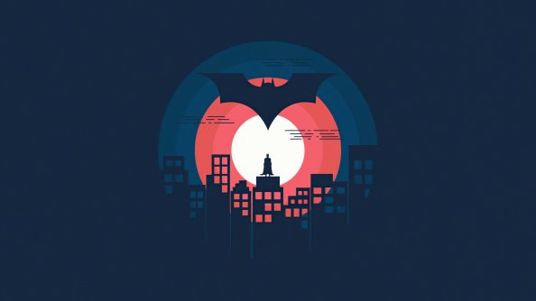 Batman Minimal Illustration 5k