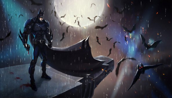 Batman In The Night Art