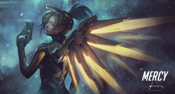 Mercy Overwatch Fantasy Art