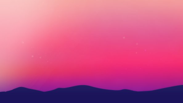 Purple Landscape Scenery Minimalist 4k