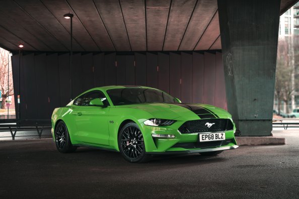 Green Ford Mustang GT Fastback 2019