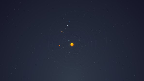 Solar System Minimal 4k