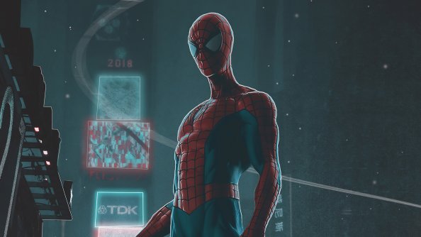 City Spiderman 4k