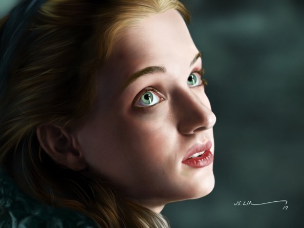 Sophie Turner 5k Portrait Fanart