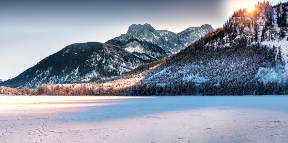 5k Mountains Covered In Snow