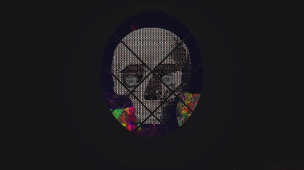 Skull Abstract Art 4k