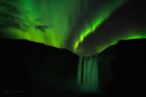 Skogafoss Aurora