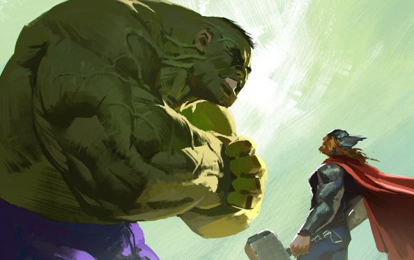 Thor Vs Hulk 5k Artwork