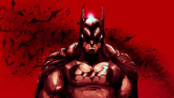 Batman Red 4k