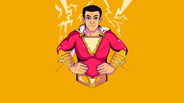 Zachary Levi Shazam Movie 4k Art