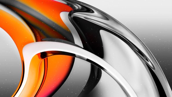 Glass Transparent Orange Design Abstract 8k