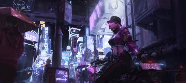 Cyber Girl In Cyber City 4k