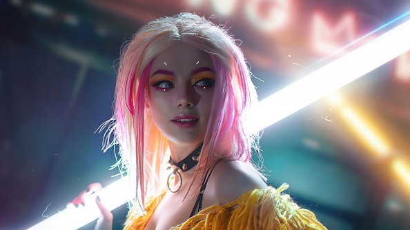 The Cyberpunk Girl Cosplay 4k