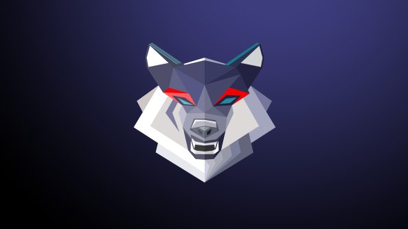 Wolf Minimalism 4k