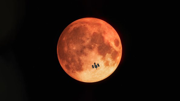 Moon Lunar Eclipse Dark 5k