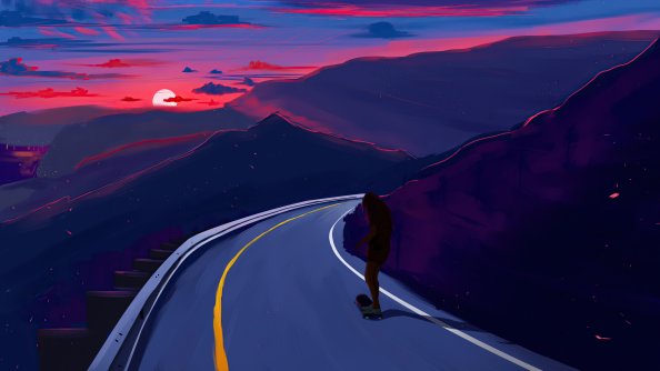 Late Afternoon Skating 5k