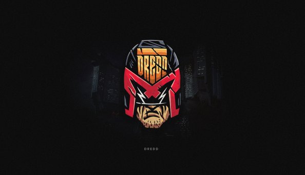 Dredd Superhero Minimal 4k