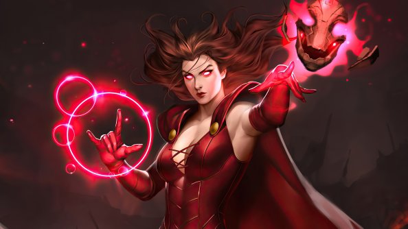 Wanda Maximoff Artwork 4k
