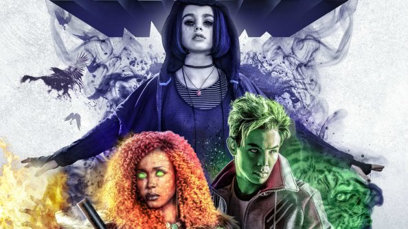 Beast Boy Raven And Starfire In Titans 2018