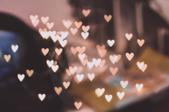Pink Bokeh Hearts 4k
