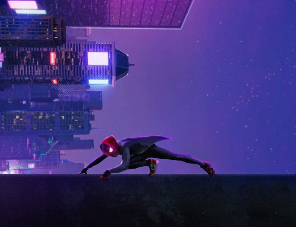 Miles Morales In Spider Man Into The Spider Verse Movie Art