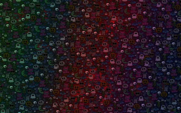 Scary Ghosts Abstract