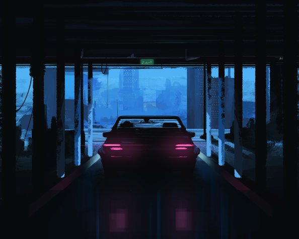 Evening Ride Car Painting