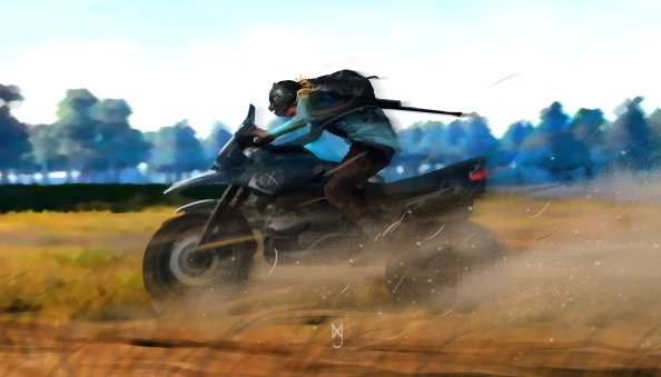 Pubg Guy On Bike
