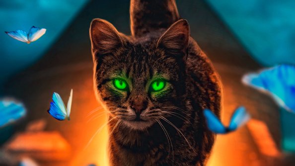 Cat Magical Walk 4k