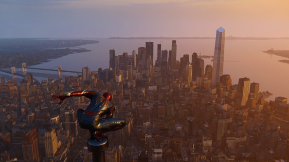 Spiderman Ps4 At City Edge 4k