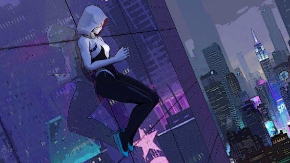 Spider Gwen Texting 4k