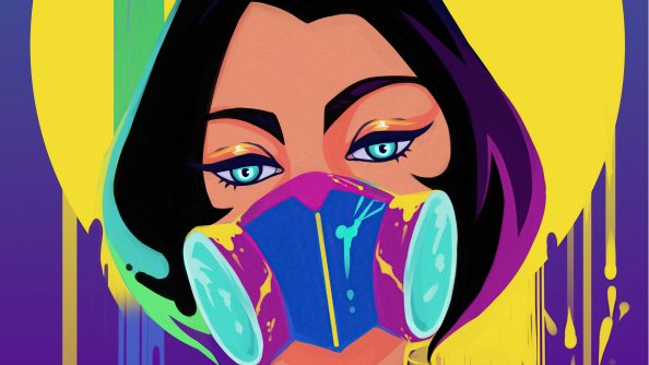 Mask Colorful Art 5k