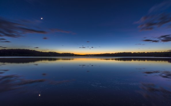 Australia Lake Silent Morning 4k