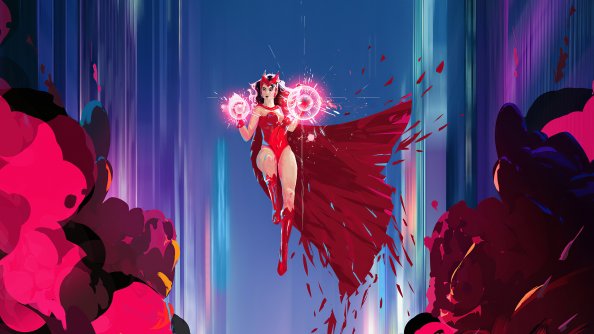 Scarlet Witch Power 4k Art