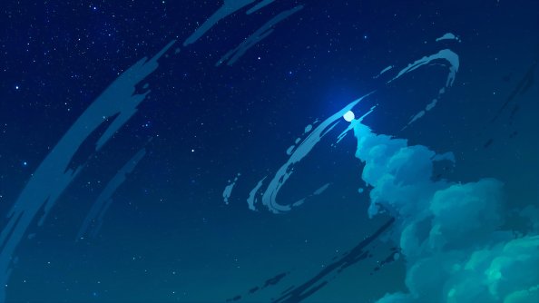 Blue Sky Clouds Digital Art