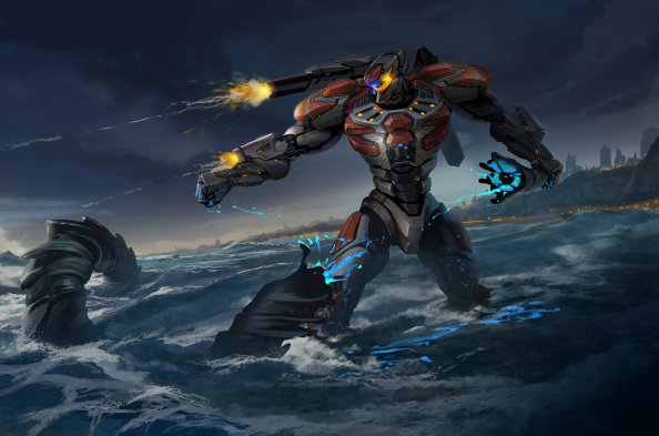 Pacific Rim Robot Firing Gun