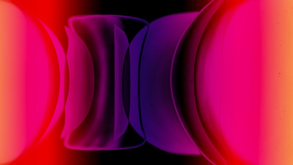 Red Abstract New Shapes 4k