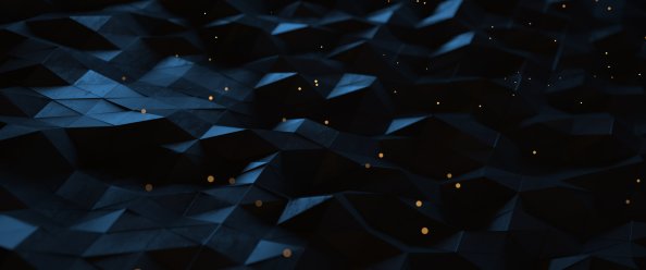 Polygon Art Geometry Blue Abstract 4k