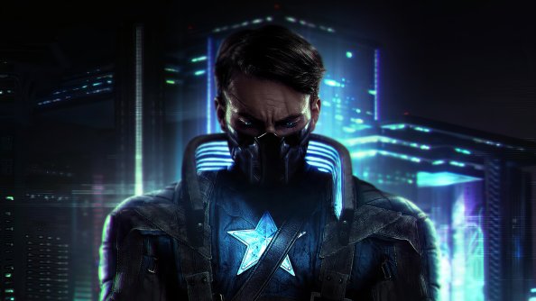 Captain America X Cyberpunk