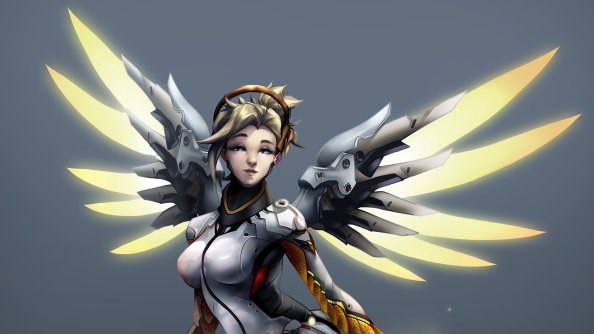 Mercy Overwatch Digital Art 5k